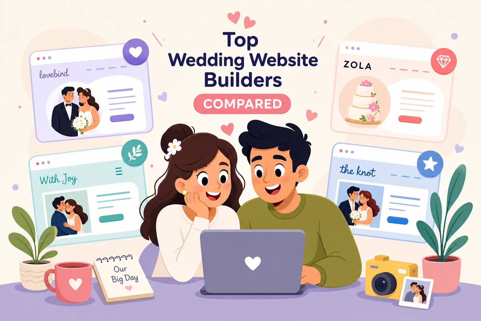 Wedding Website Builders Compared: Top Picks for 2026