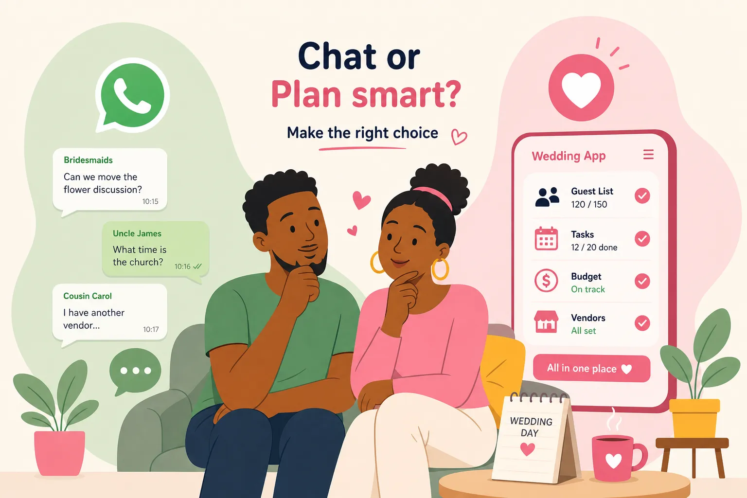 WhatsApp vs wedding apps: what Kenyan couples should know